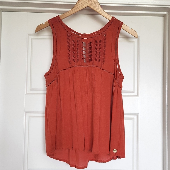 Rip Curl Tops - Ripcurl Coral Crochet Detail Tank - Small